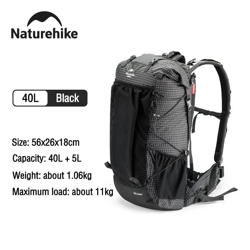 Naturehike Outdoor Mountain Backpack Waterproof With Rain Cover