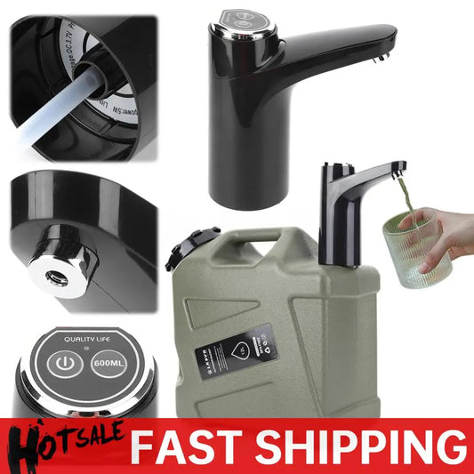 APWIKOGER USB Rechargeable One Key Switch Water Pump Dispenser