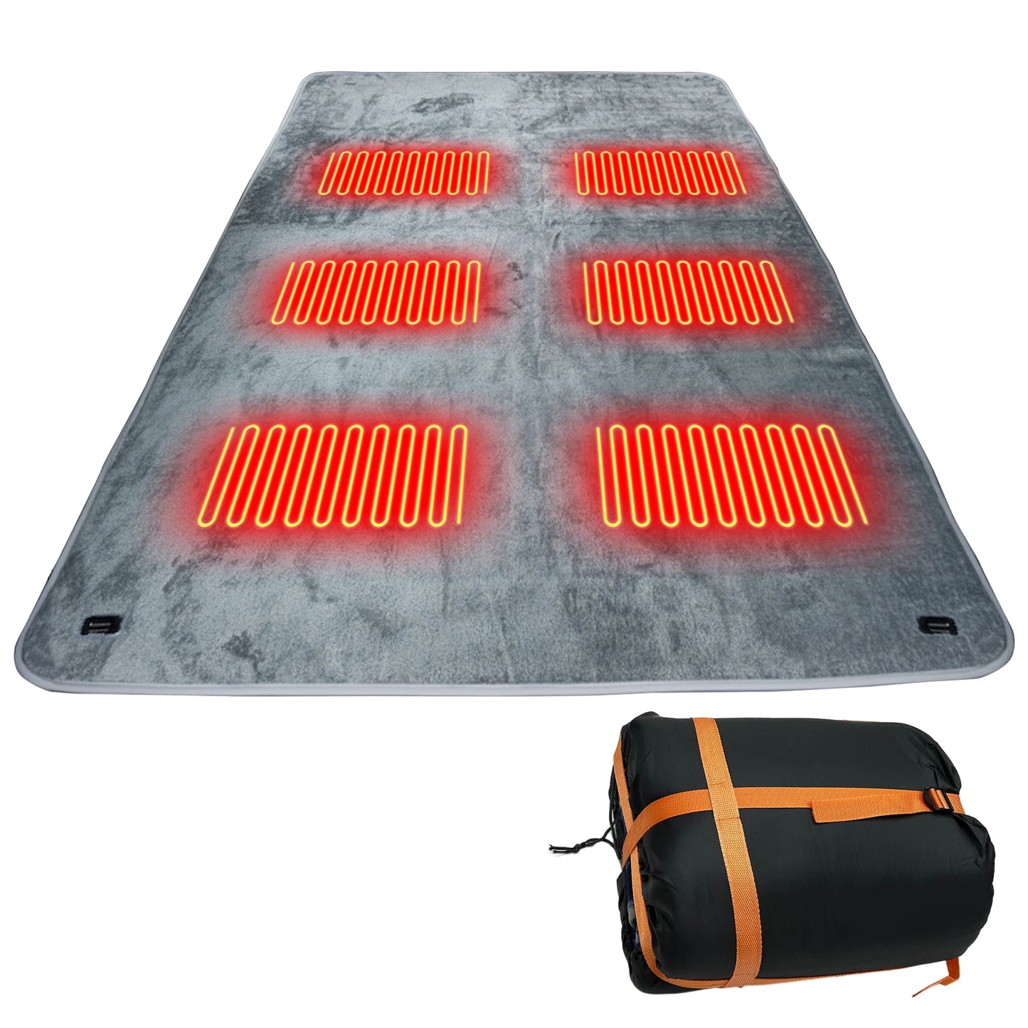 Camping USB Heated Sleeping Mat Outdoor Adjustable Electric Heating Pad