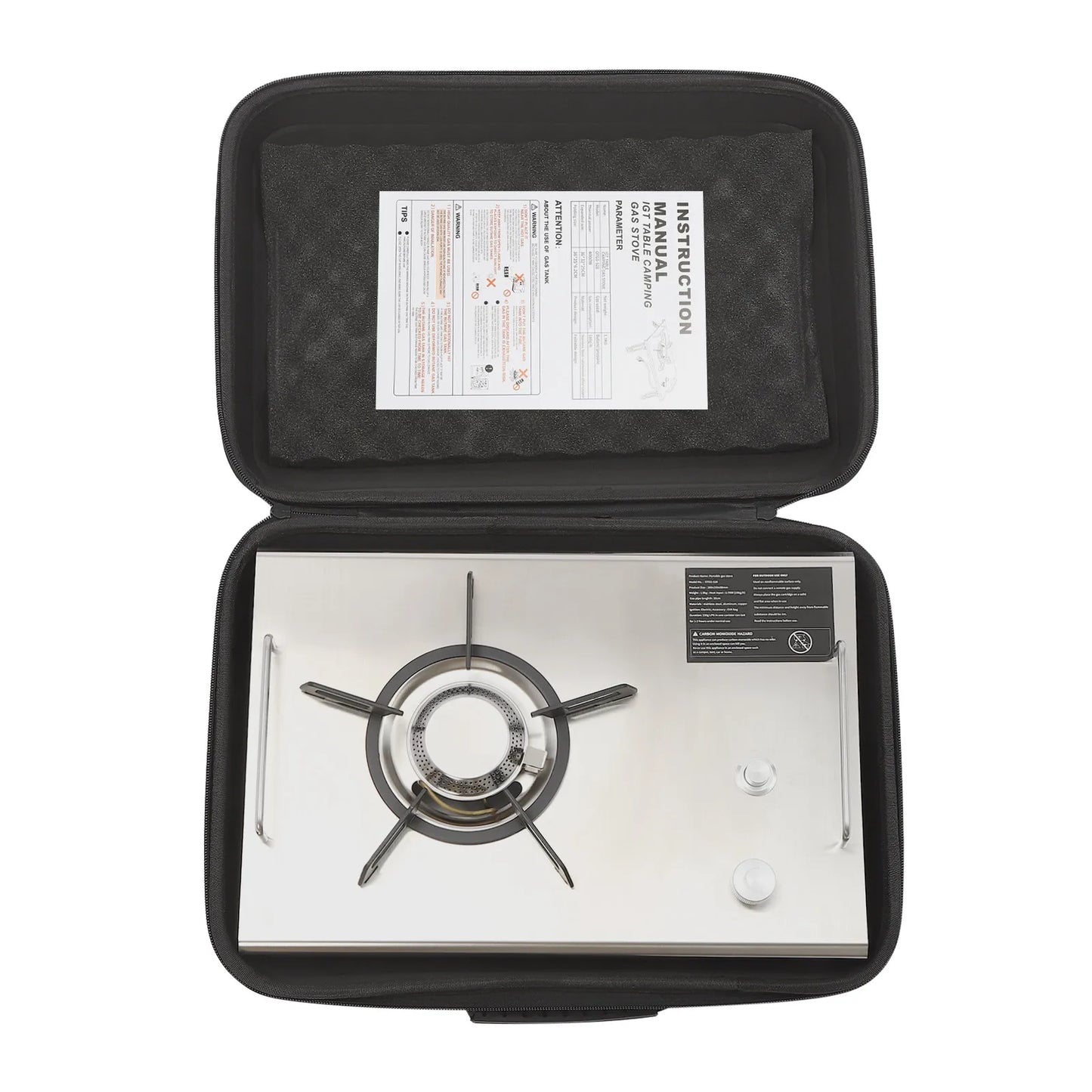 Electronic Ignition Camping Stove Two Point Seven Kilowatt Portable Foldable
