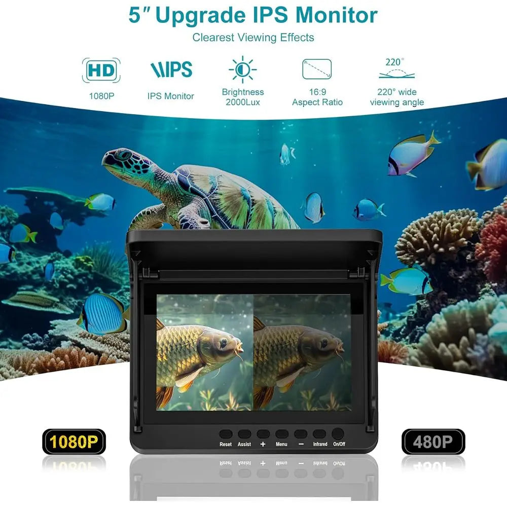 HD Portable Fish Finder With Infrared Night Vision