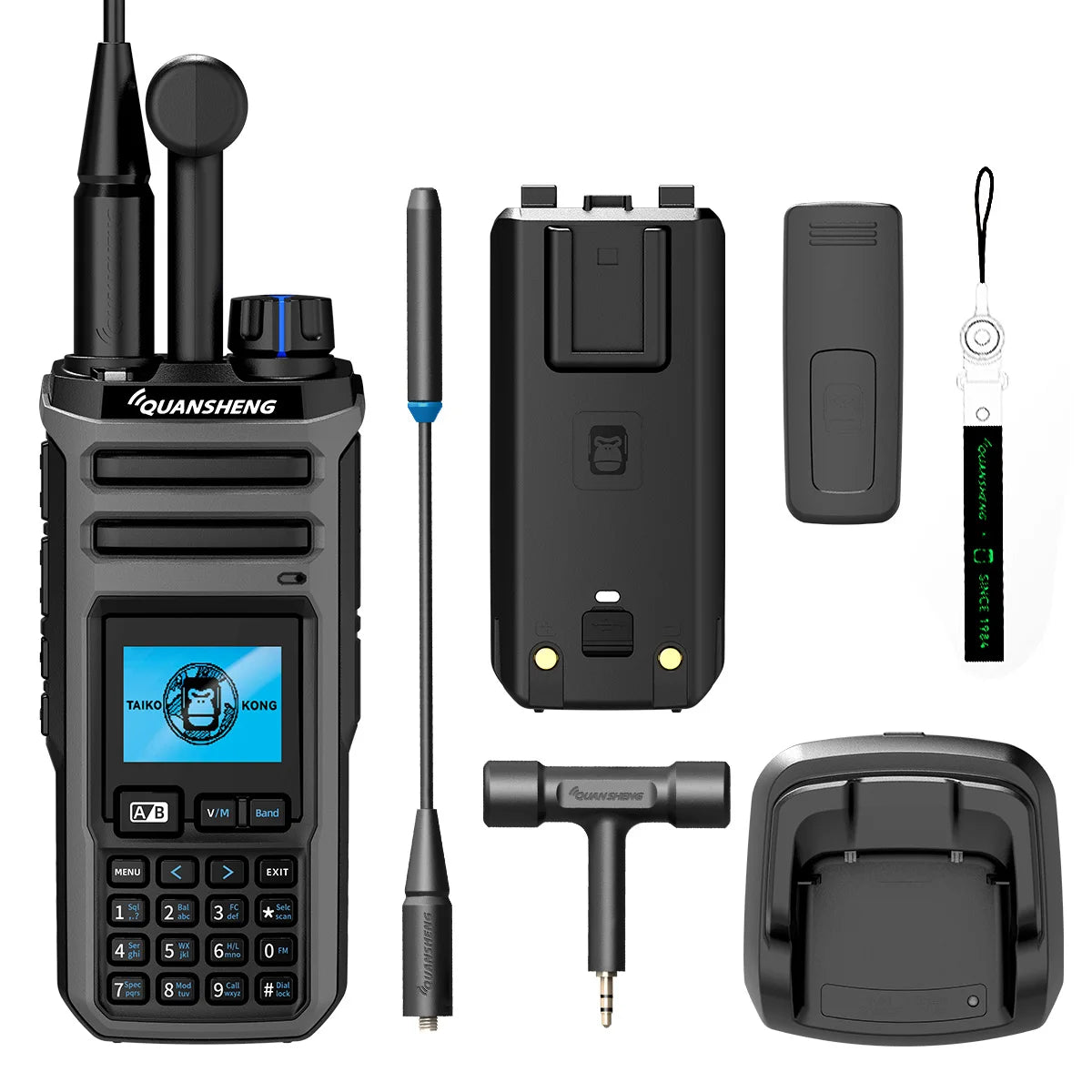 Quan Sheng TK115 10W VHF UHF Dual Band Radio IP55 NOAA Weather Alert