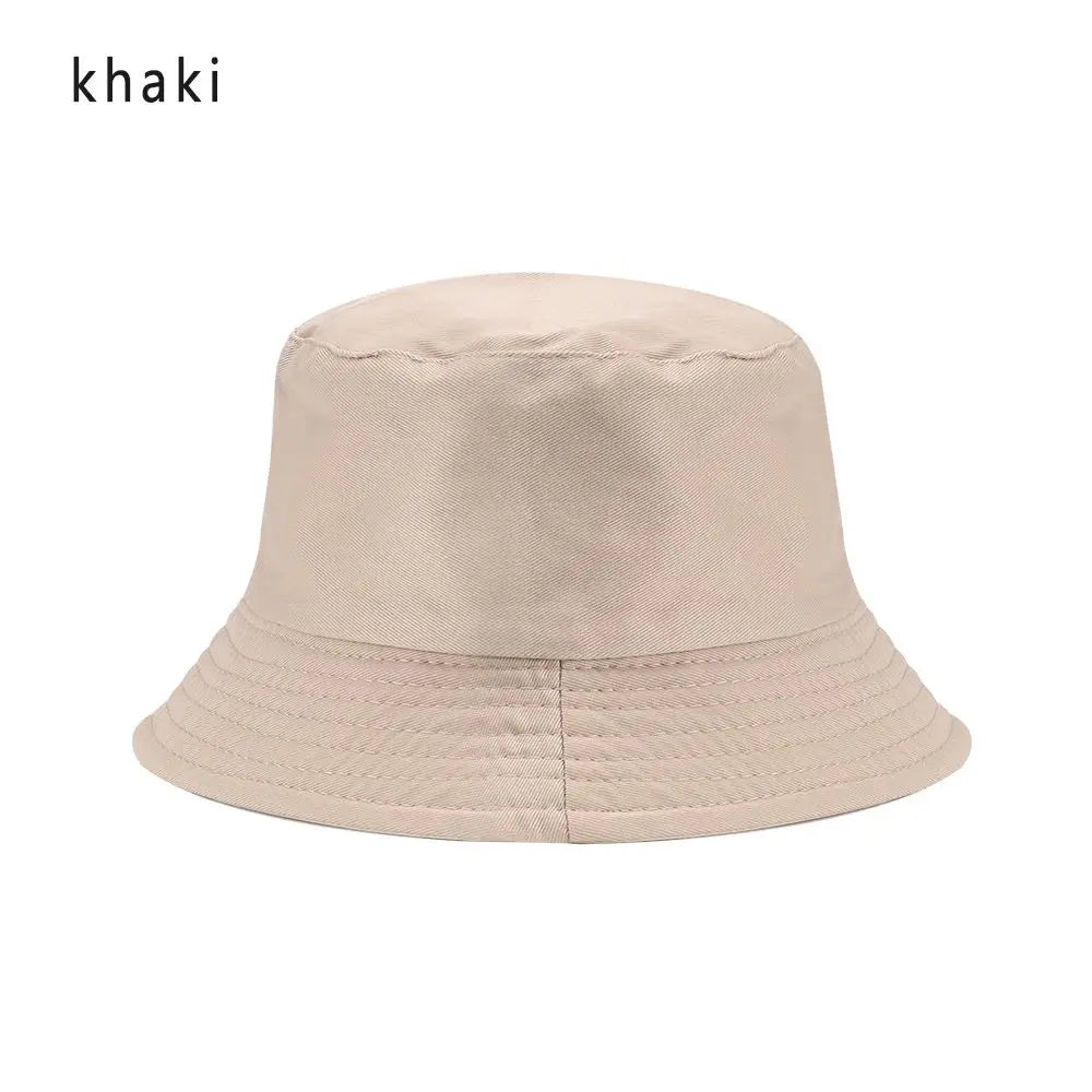 Children Unisex Foldable Bucket Hat Sun Protection Cotton Outdoor