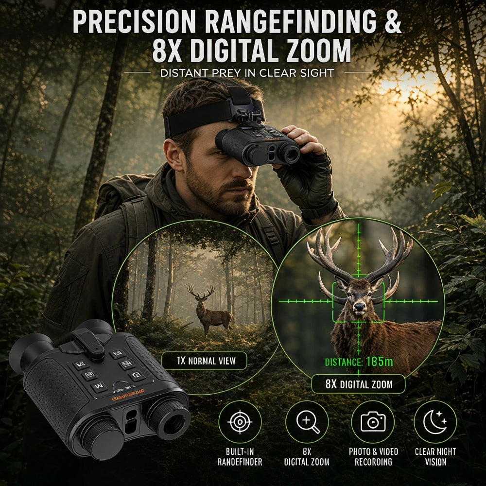 GTMEDIA GTGUARD V6 Pro 4K Infrared Night Vision Binoculars 8X Zoom