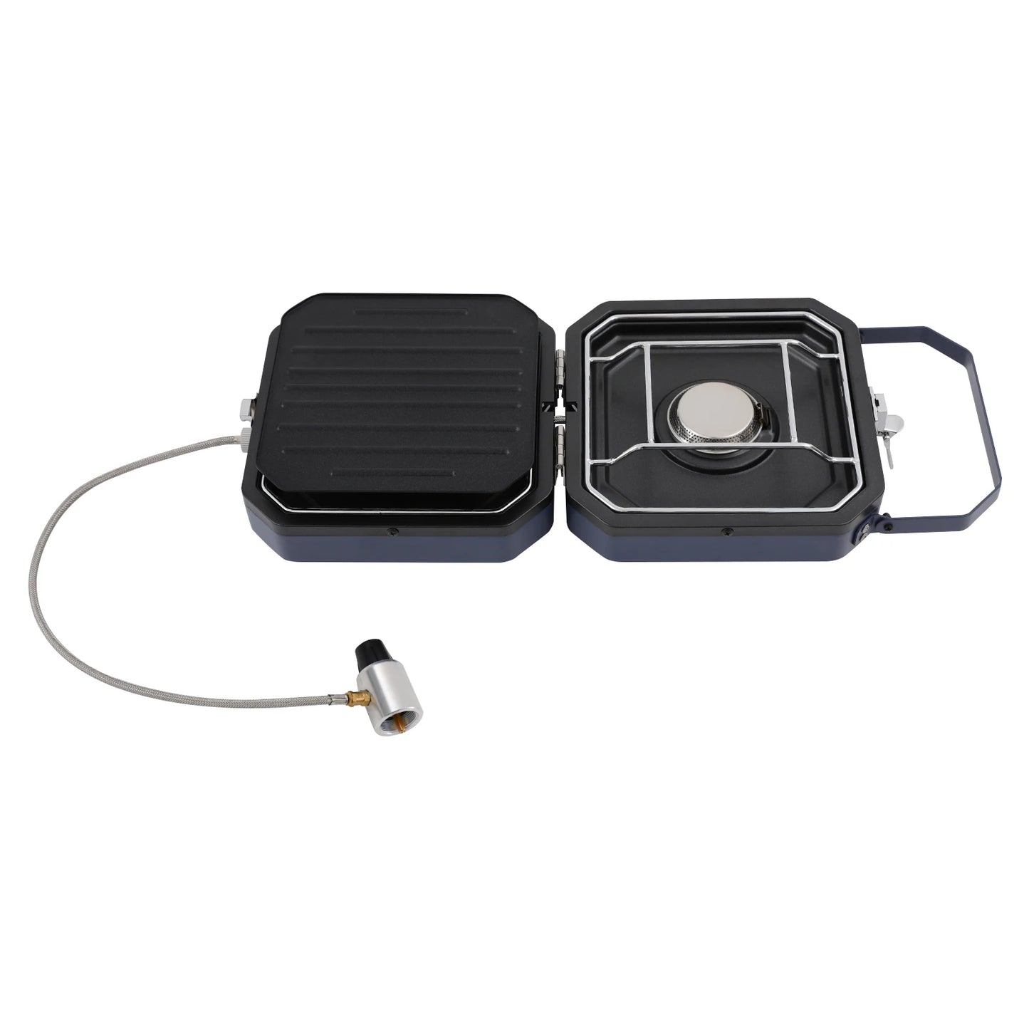 2 Burner Portable Folding Camping Gas Stove Nonstick Stainless Steel