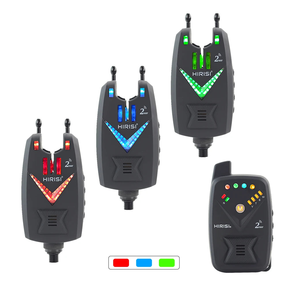 Hirisi Wireless Carp Fishing Alarm Set With 2 Way Remote S3