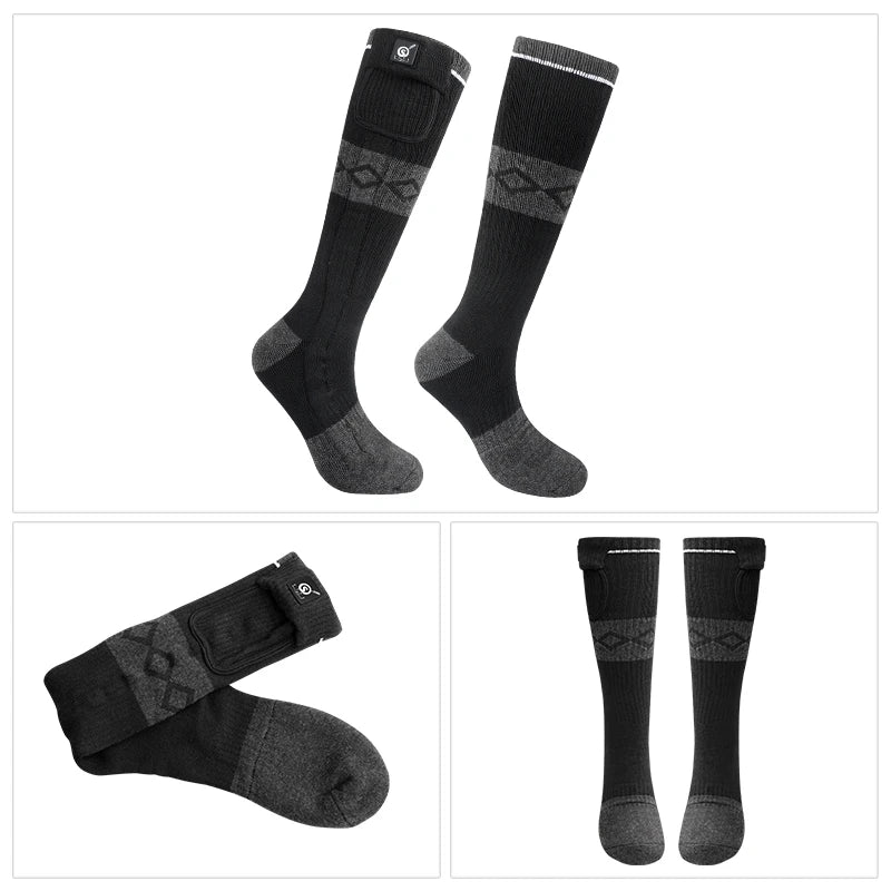 Savior Heat Rechargeable Electric Heated Socks Winter Warm Thermal Cycling