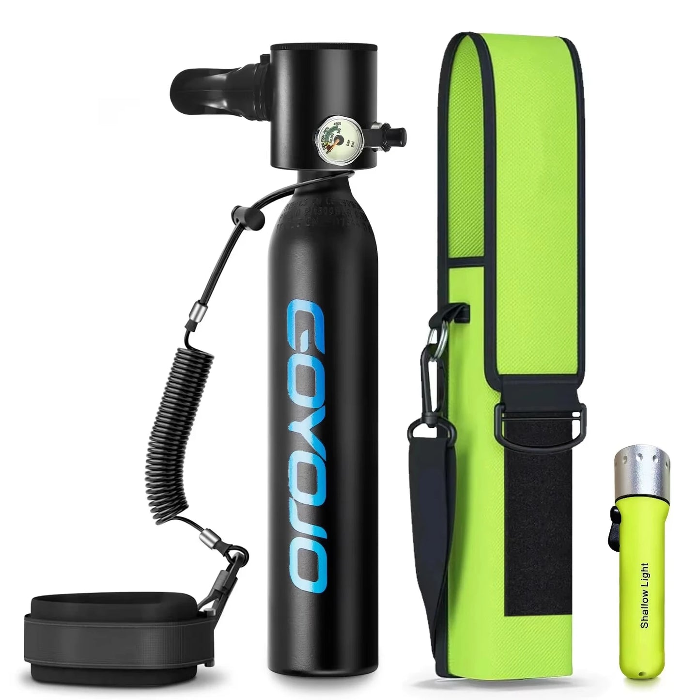 GOYOJO Mini Scuba Tank Portable Emergency Diving Cylinder For Snorkeling