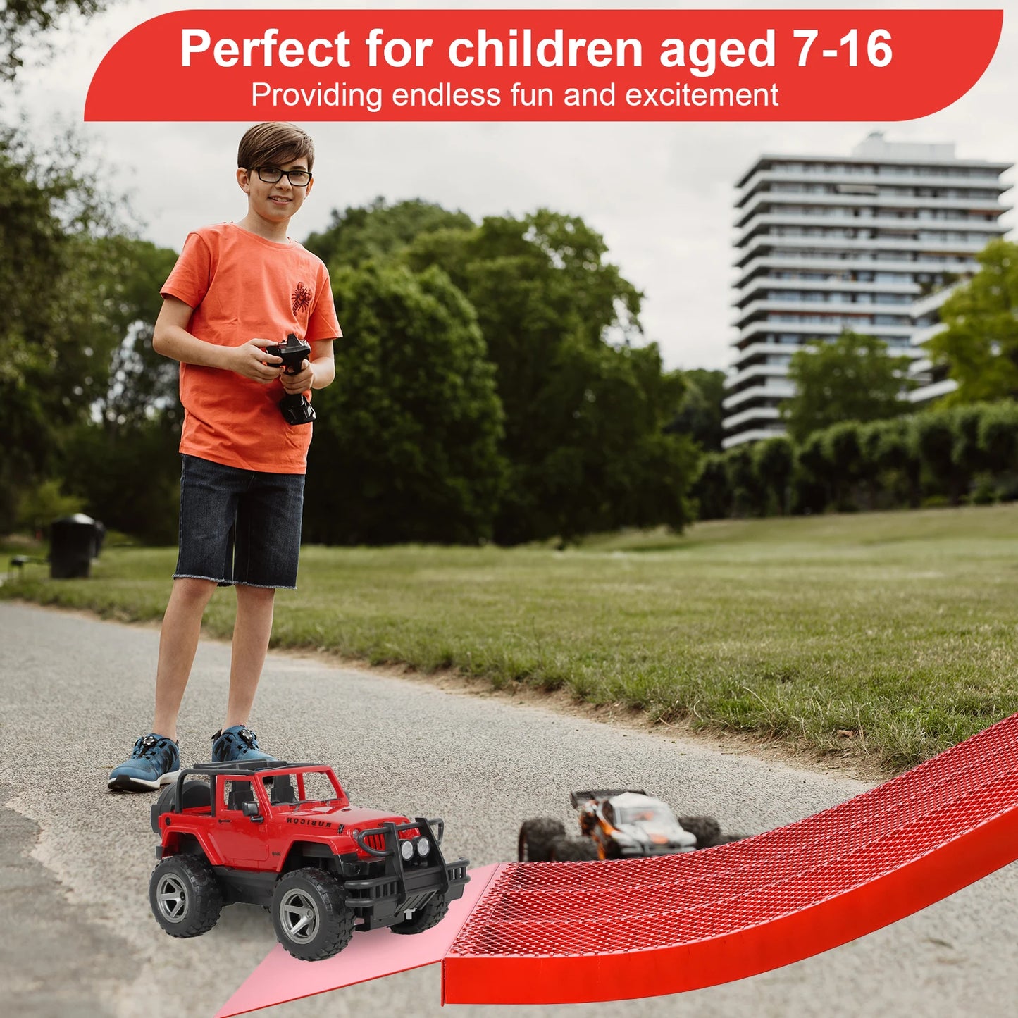 Portable Bike Ramp For BMX Skateboards And RC Cars Training