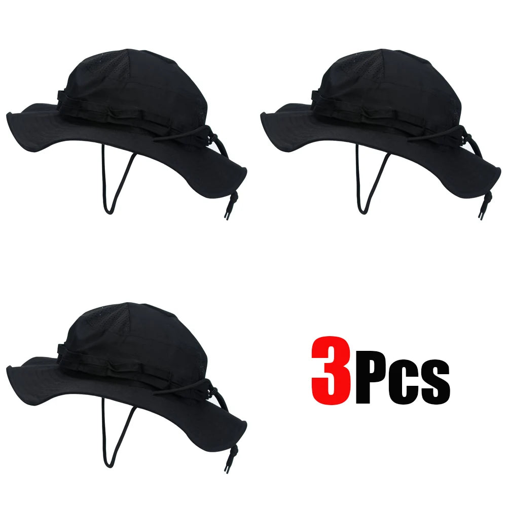 Unisex Breathable Boonie Hat For Outdoor Hiking And Fishing Windproof