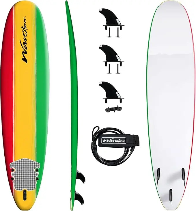 Classic Soft Top Foam Surfboard For Beginners EVA Foam Construction
