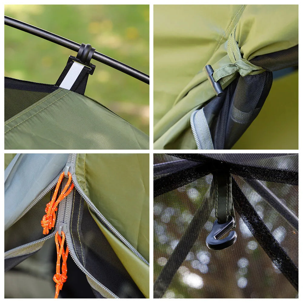 Night Cat Upgraded Backpacking Tent Easy Clip Setup Rainproof Lightweight