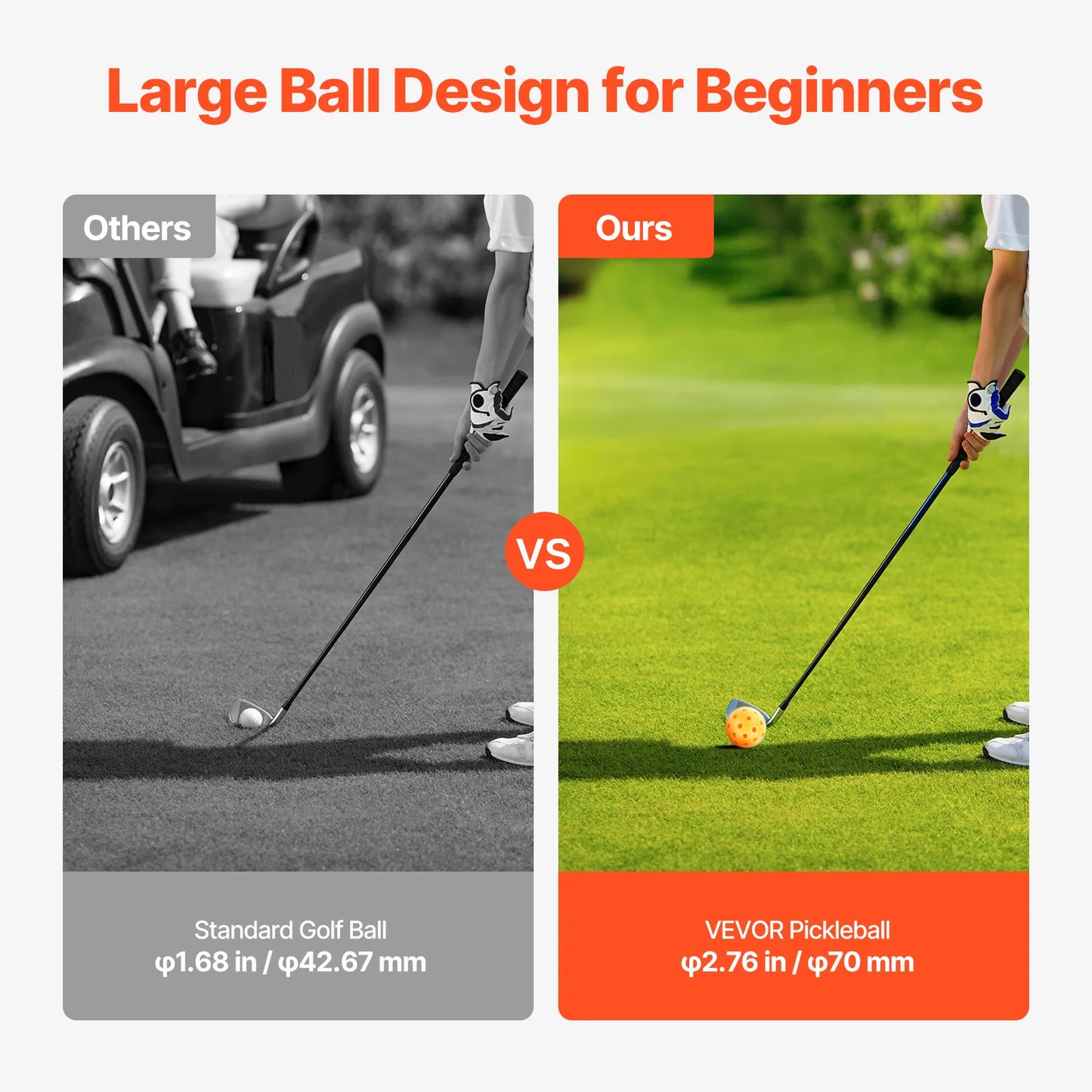 SucceBuy Portable Backyard Golf Game 3 Hole 6 Hole Set