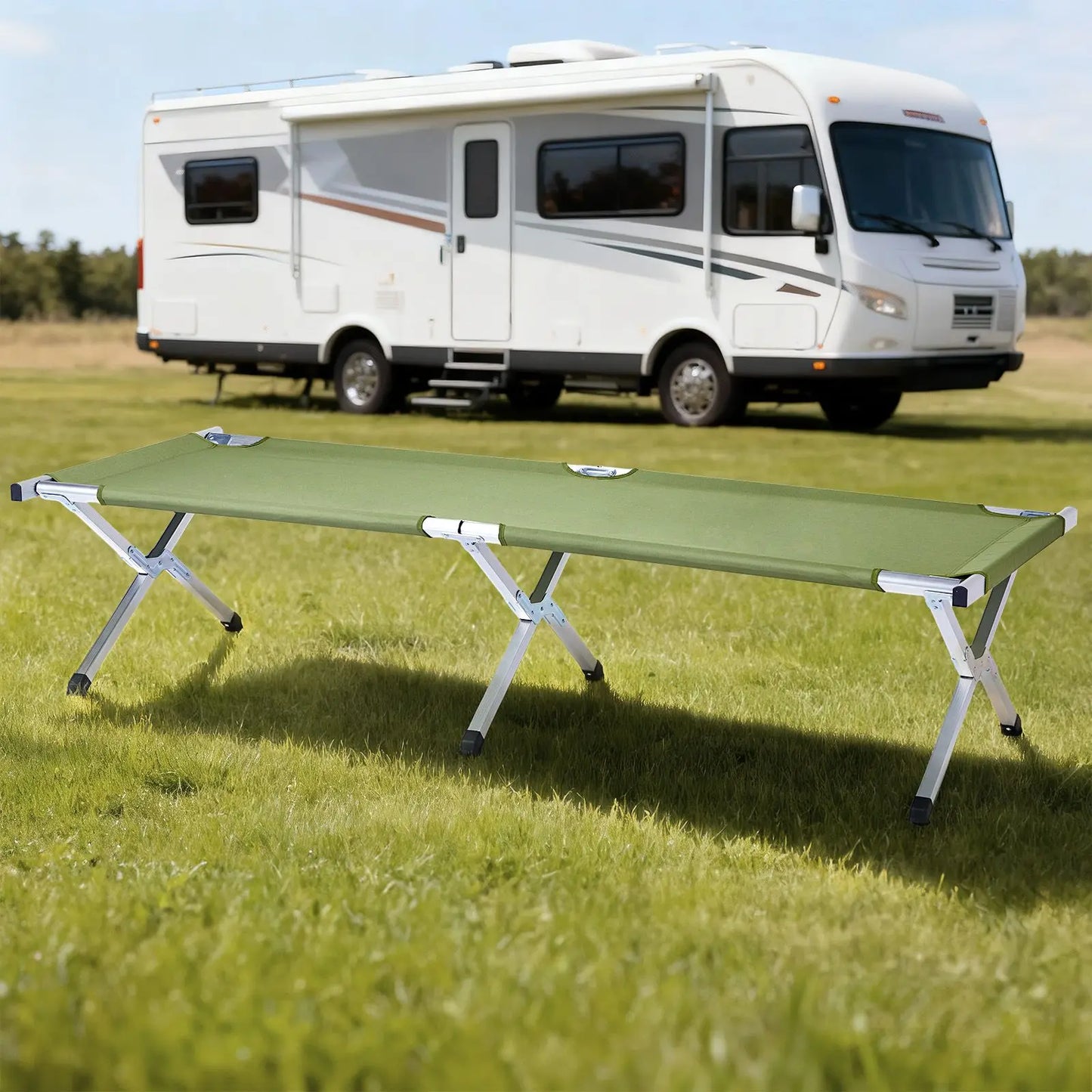 RHB03A Portable Folding Camping Cot With Carrying Bag