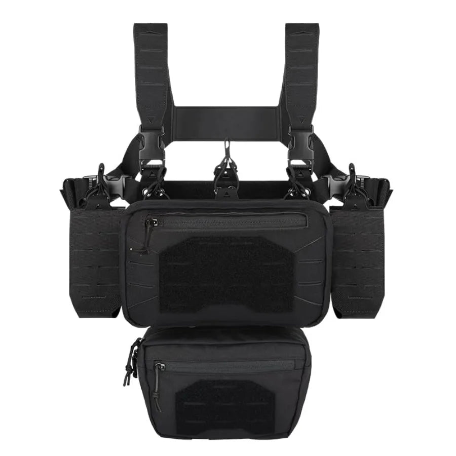 Tactical Chest Mini Rig 1000D Quick Release Vest With Pockets
