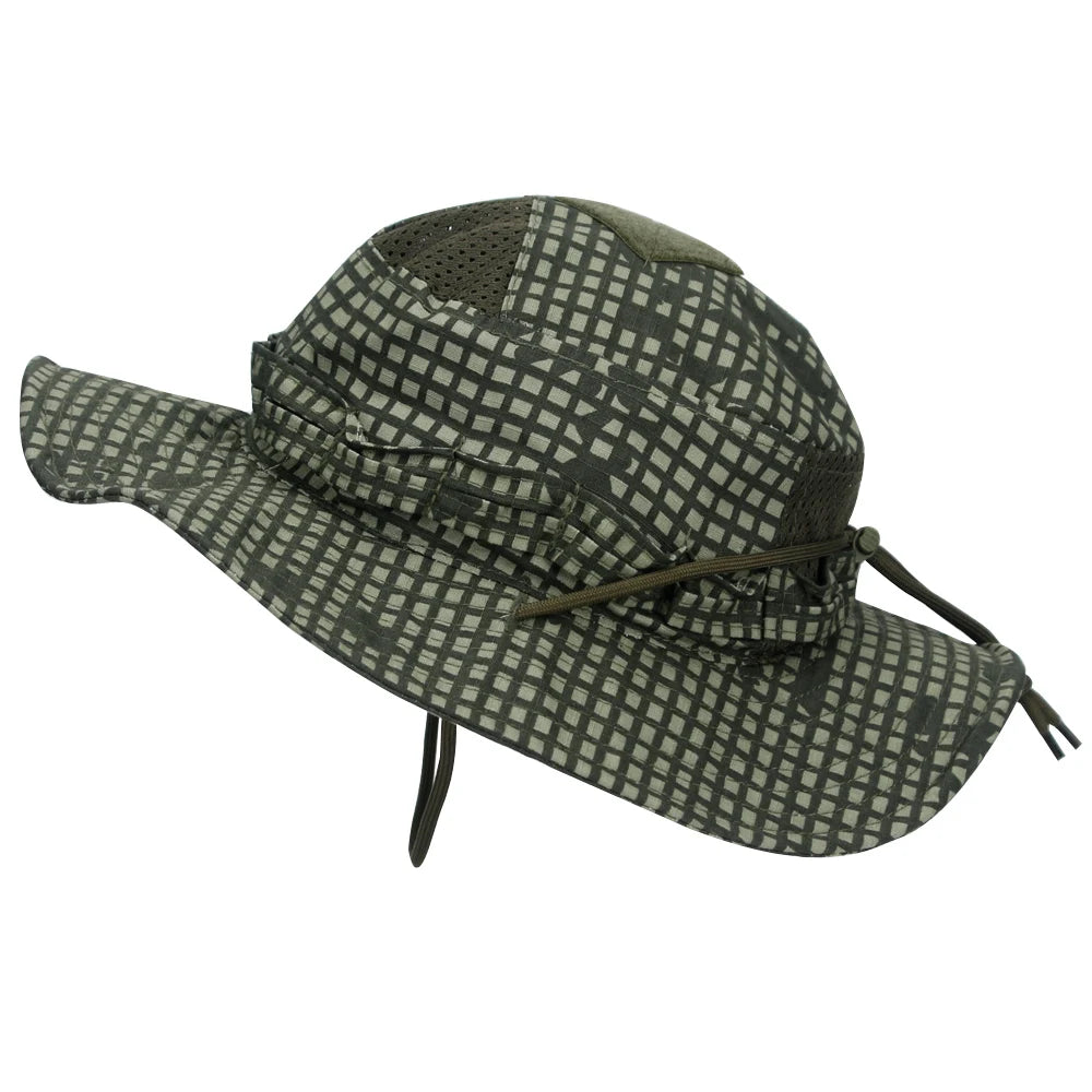 Unisex Breathable Boonie Hat For Outdoor Hiking And Fishing Windproof