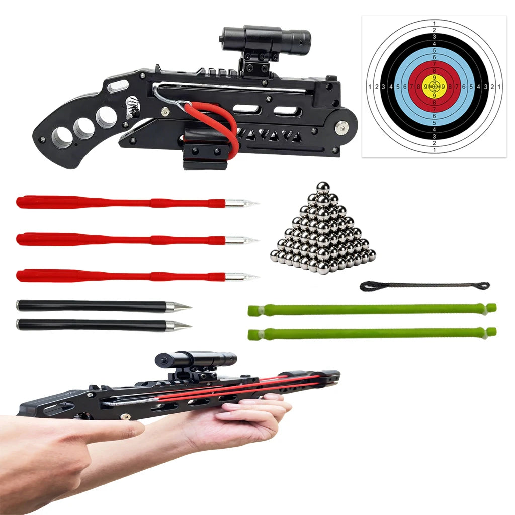 Foldable Slingshot Set High Precision Outdoor Archery Training