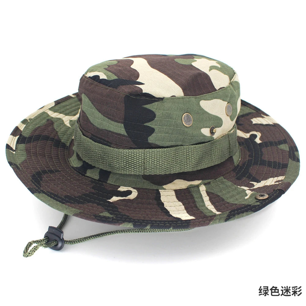 Linling Camouflage Tactical Boonie Hat For Outdoor Activities