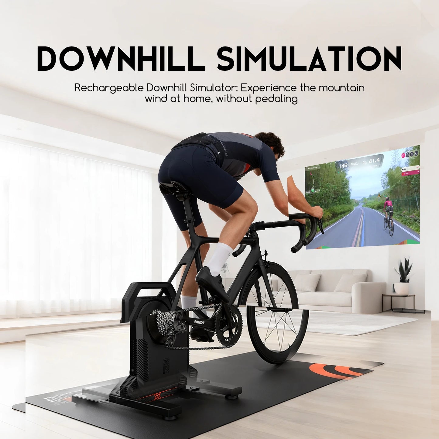 ThinkRider XXPRO Direct Drive Smart Bike Trainer Max 2500W Indoor