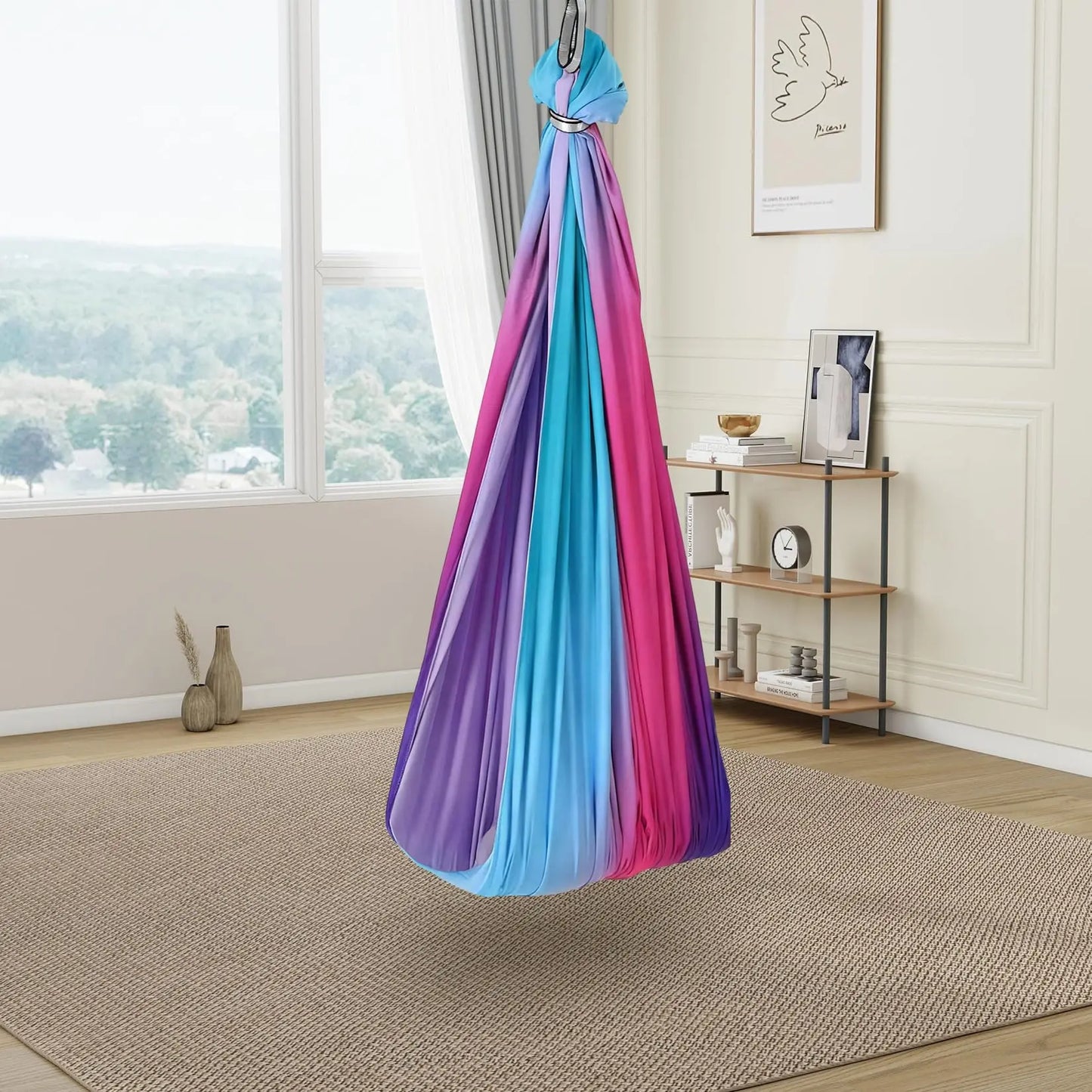 HiMISS Sensory Swing Hammock Chair for Kids Indoor Outdoor 360Swivel