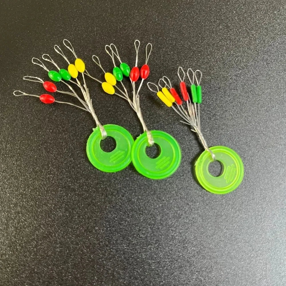 600 Pcs Rubber Stopper Fishing Bobber Float Oval Bean