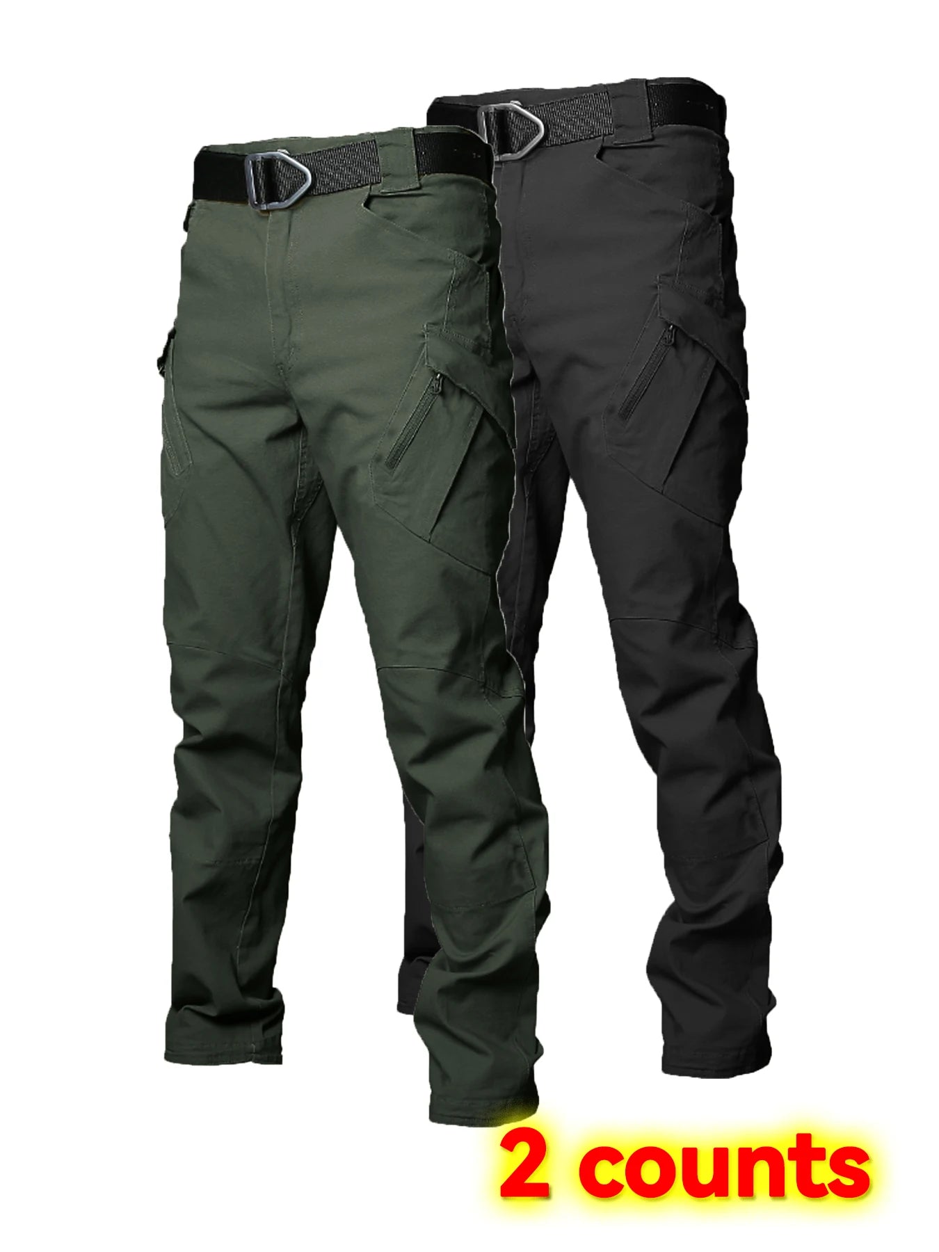 Men's Wear Resistant Multi Pocket Cargo Trousers Outdoor Tactical Pants
