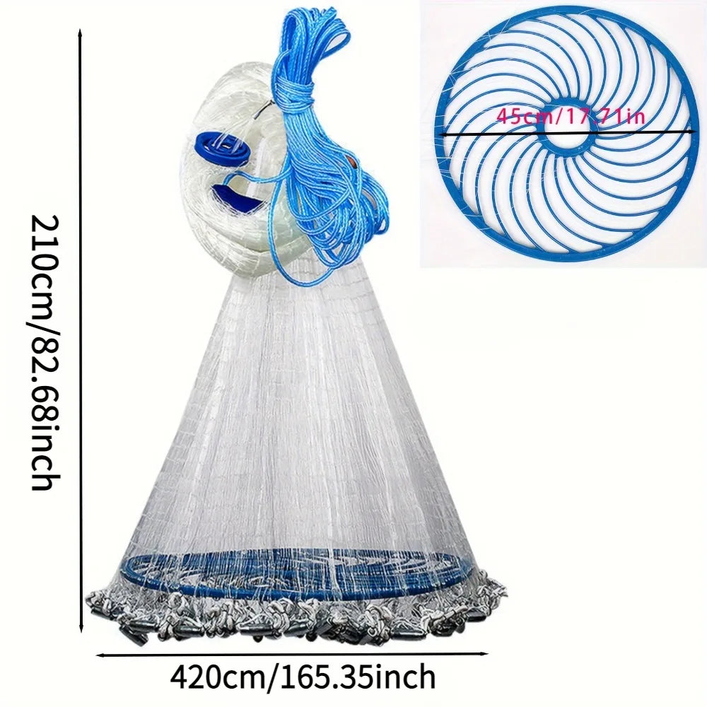 American Style Handmade Fishing Net for Freshwater and Saltwater Use