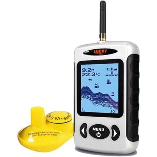 Portable Handheld Fish Finder With Wireless LCD Depth Display