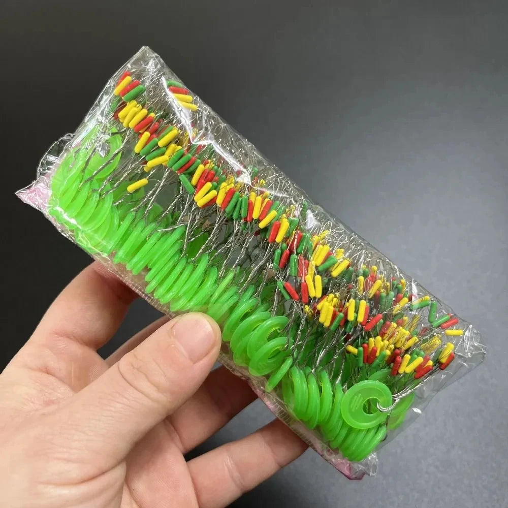 600 Pcs Rubber Stopper Fishing Bobber Float Oval Bean