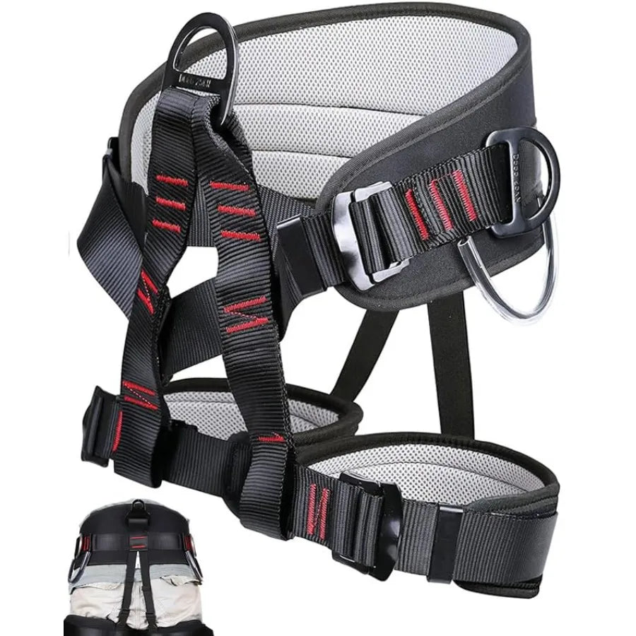 Adjustable Climbing Harness for Rescue Caving Rock Climbing and Rappelling