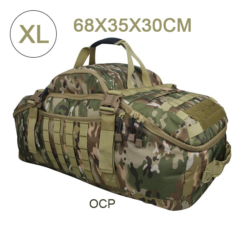 LQARMY Outdoor MOLLE Tactical Backpack for Hiking and Camping